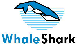 Logo de Tiburón Ballena, un dibujo estilizado de un tiburón ballena
